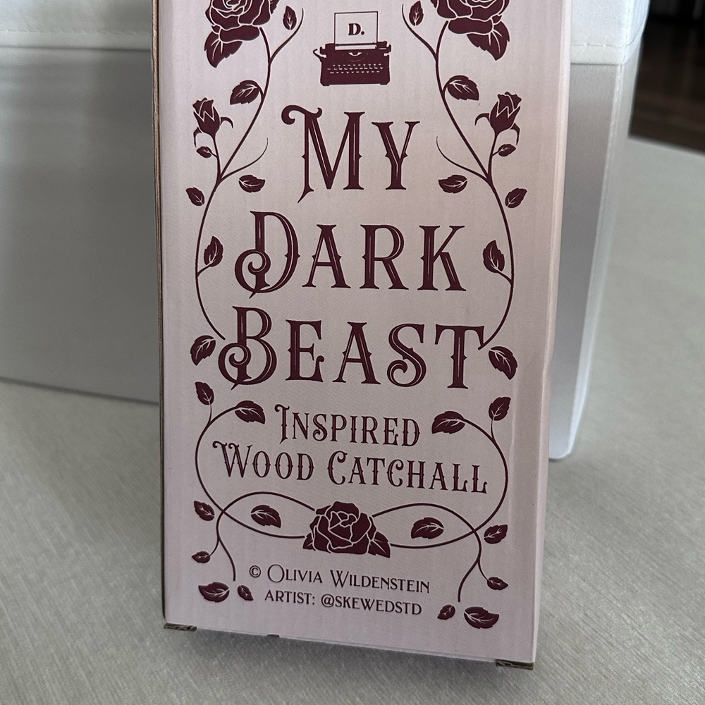 Bookish Box My Dark Beast Inspired Wood Catchall